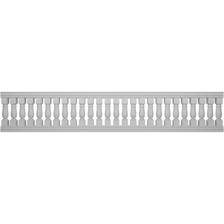 Ekena Millwork Fiberthane Oxford Balustrade Railing Kit, Style N (7 5/8" On-Center Spacing to Pass 4" Sphere Code) BALK38X192OXN